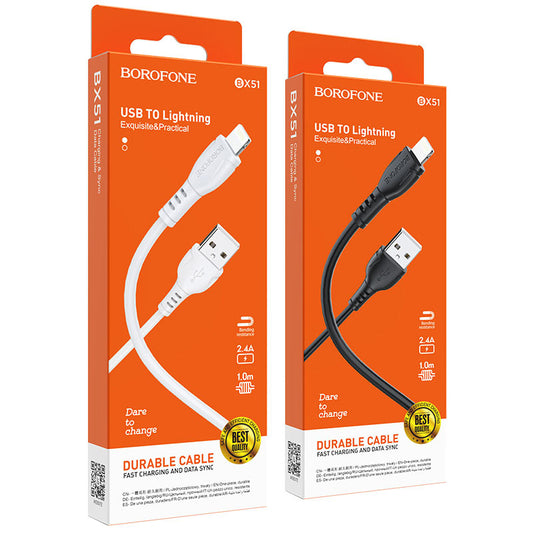 Cable chargeur Borofone-bx51 USB-lightning